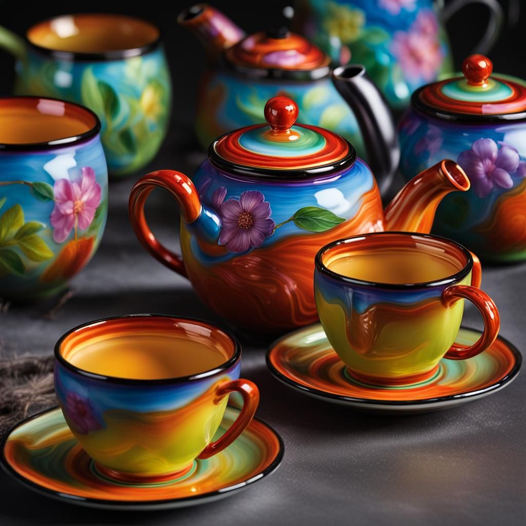 Enameled Glassware Product Photography in 4K