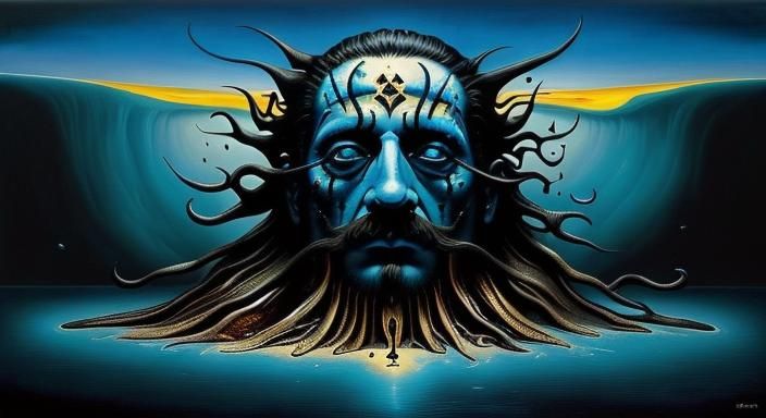 Insomnia Horror: A Surreal Op Art Masterpiece