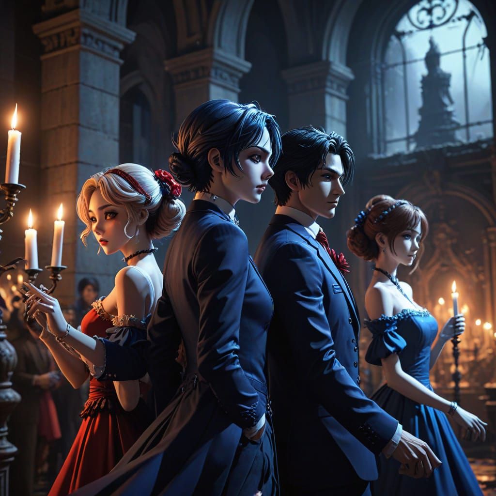 Ghouls Dance at Haunted New Year's Ball in Castle Ruins