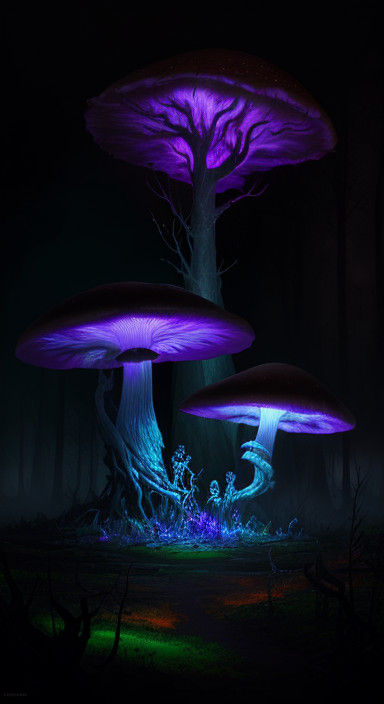 Mystical Forest Ritual in Hyper-Realistic Digital Art