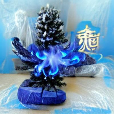 Magical Christmas Tree with Lightning and Snow