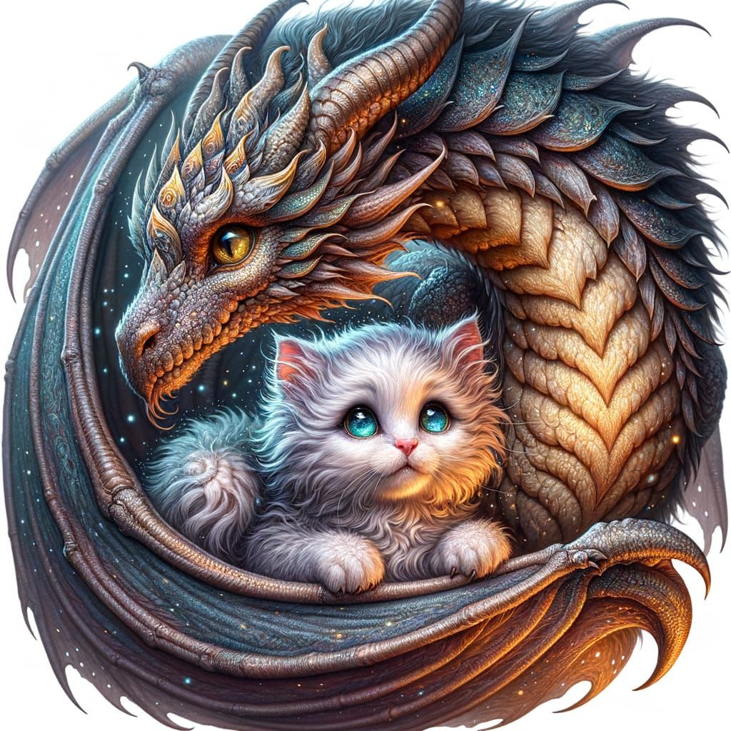 A Dragon and a Kitten