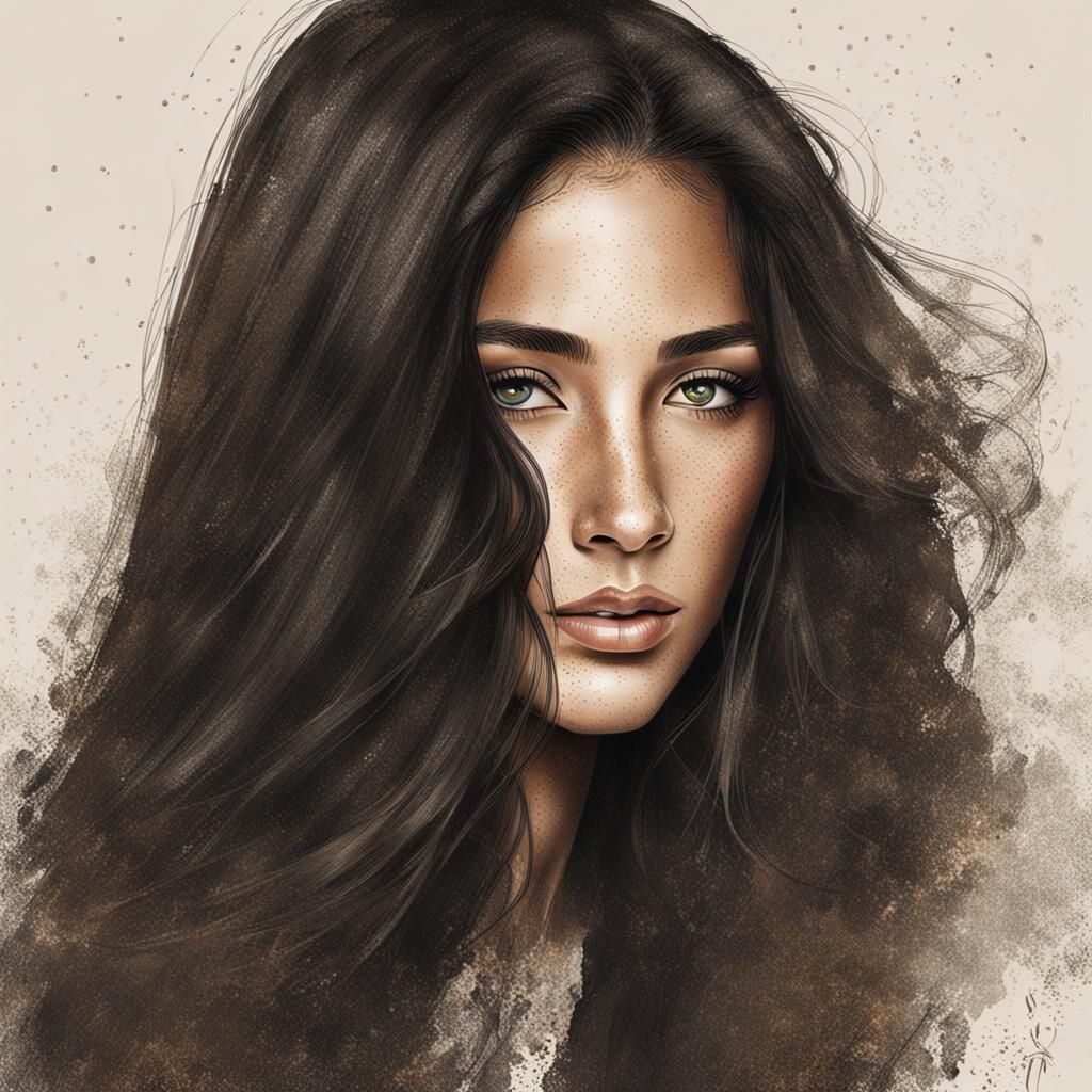 Portrait of a Beautiful Latine Woman