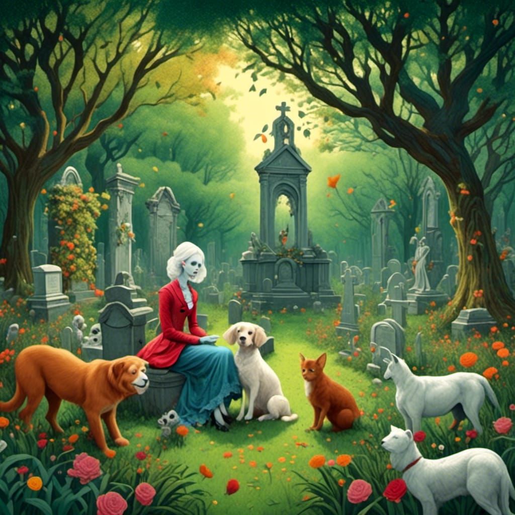 Whimsical Jungle Scene in Vibrant Colors