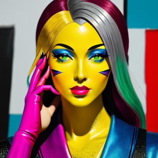 Vibrant Art Deco Design in High Resolution