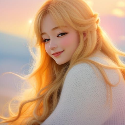 Heartwarming Embrace in Golden Light