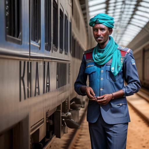Somali Railway Staff Captured in Sharp Focus