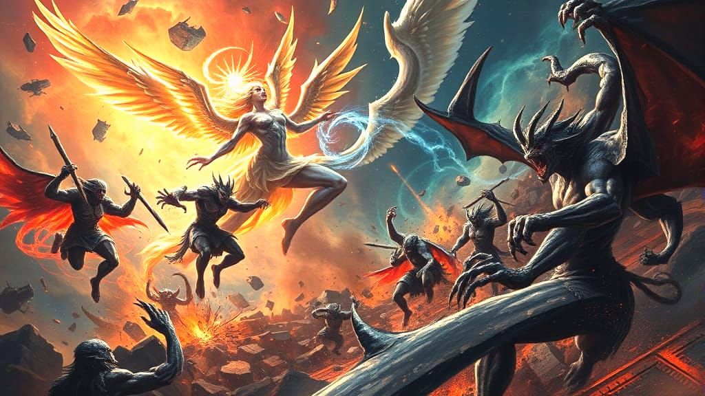 Celestial vs. Demons: Shattered Realities Battle