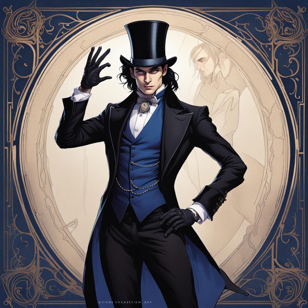 Dark Fantasy Magician Book Cover Art