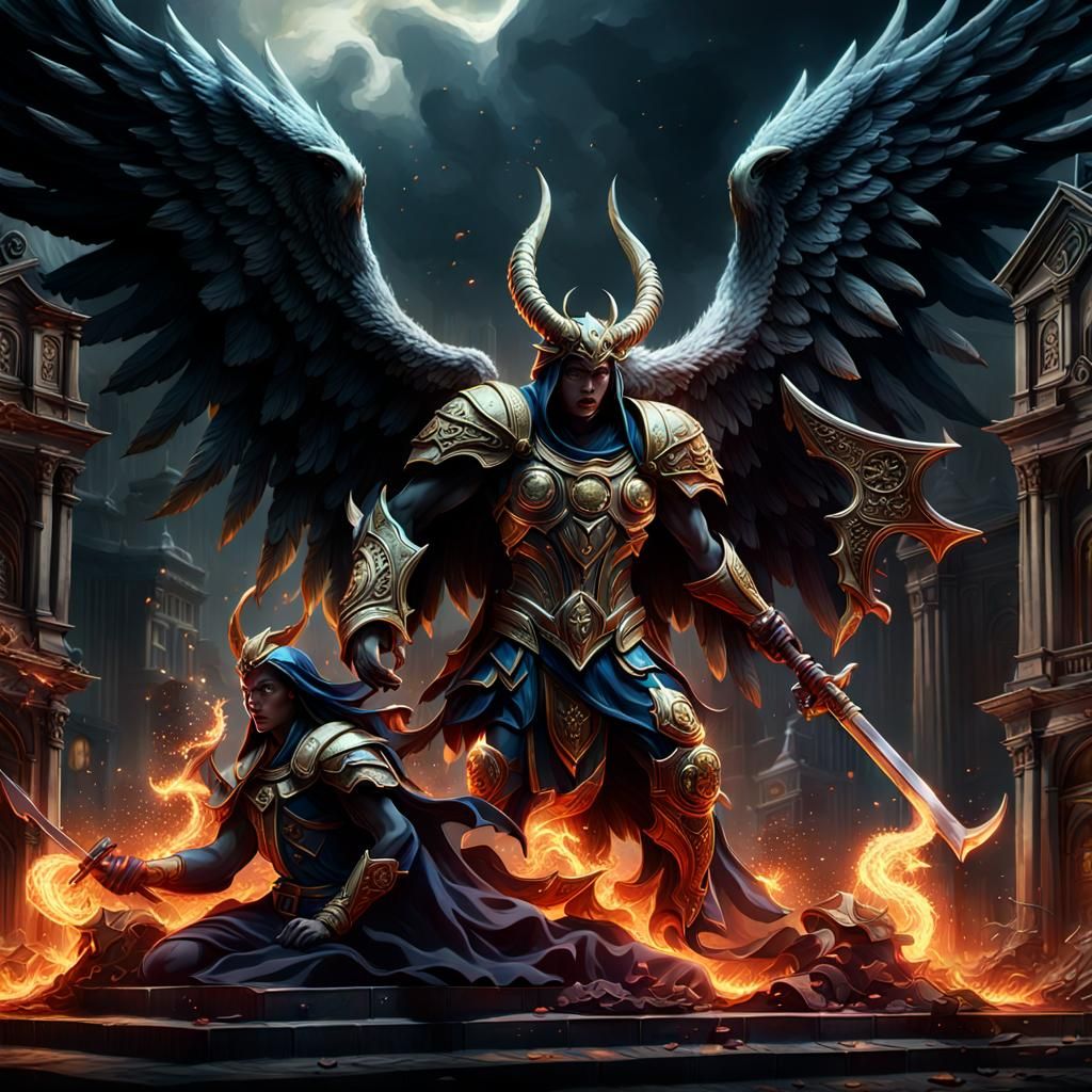 Angels and Demons Battle for a Soul