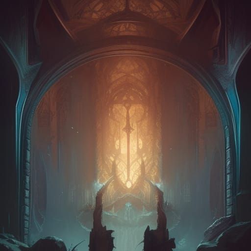 Arcane Runes in Dark Fantasy Style