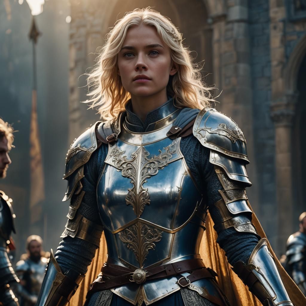 Holy Knight in Silver Armor, Cinematic Lighting