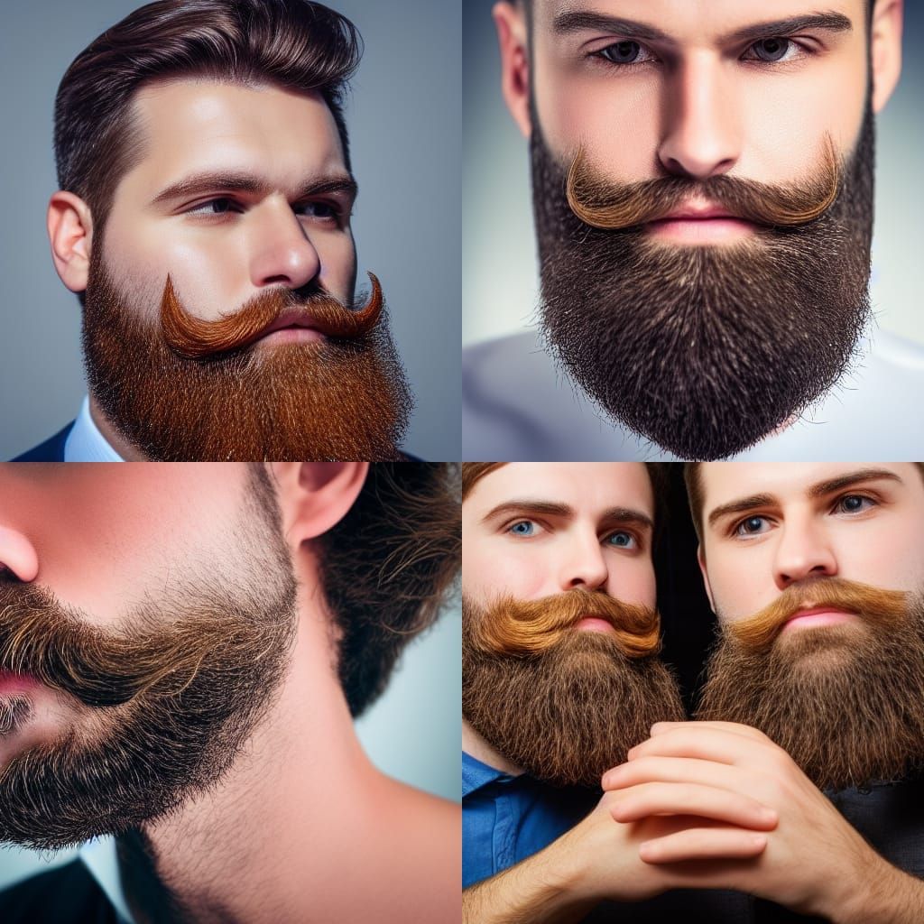 Bearded Cheek Close-Up