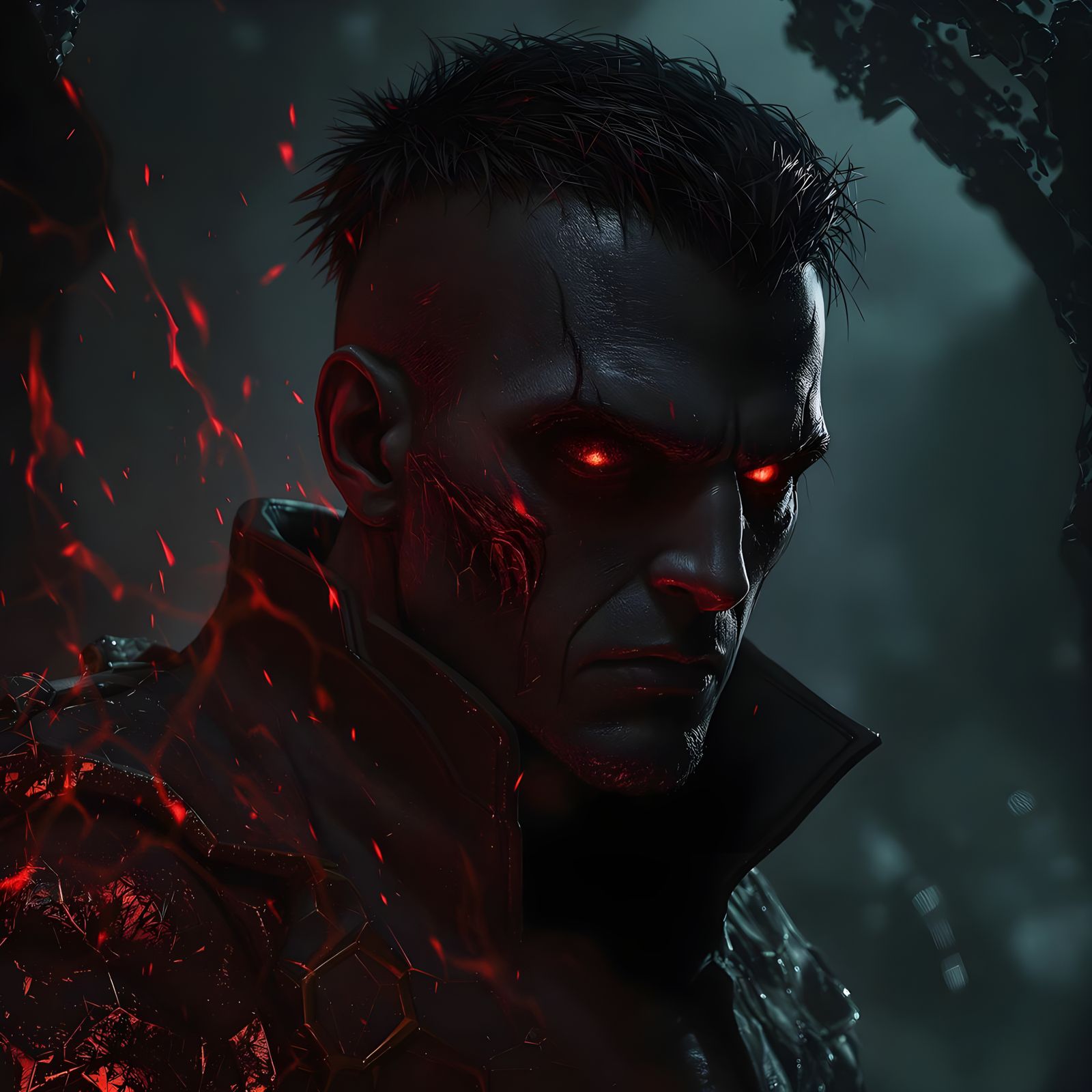 Albert Wesker Shadow Skin Tint Digital Art