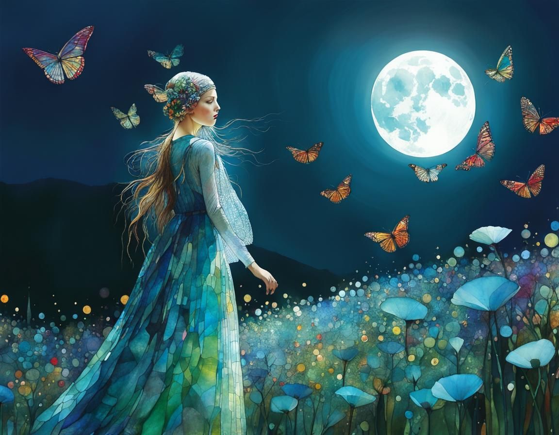 Stained Glass in Art Brut Style