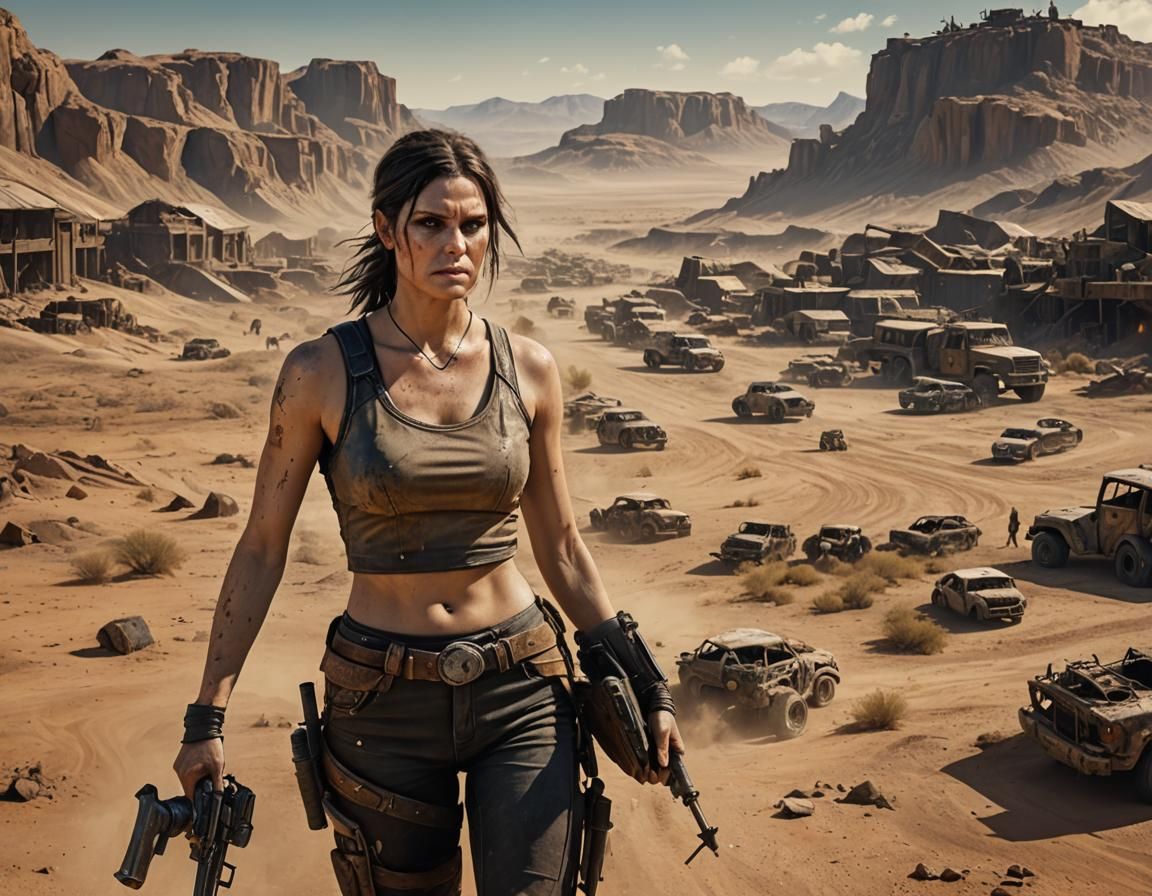 Morgan Webb Rules Mad Max Wasteland in Detailed Painting