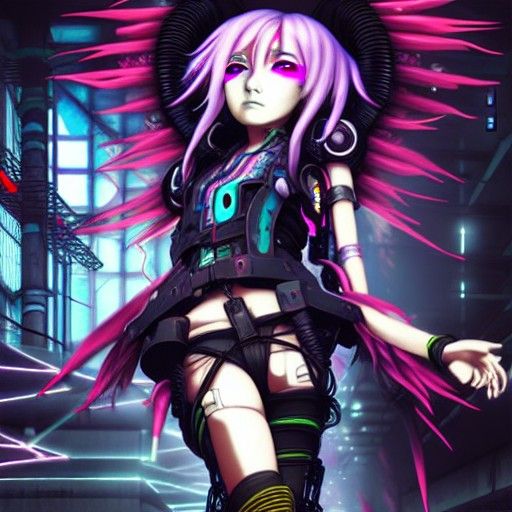 Anime Elf Girl in Hyperrealistic Style