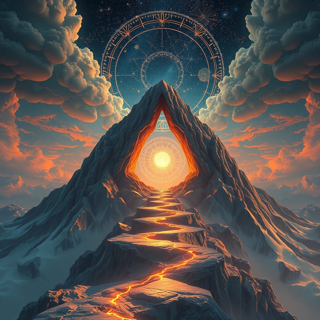 Hyperrealistic Depiction Beyond Eternity's Concept