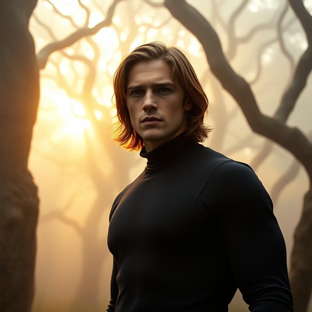 Ethereal Forest: Portrait in a Cinematic Style