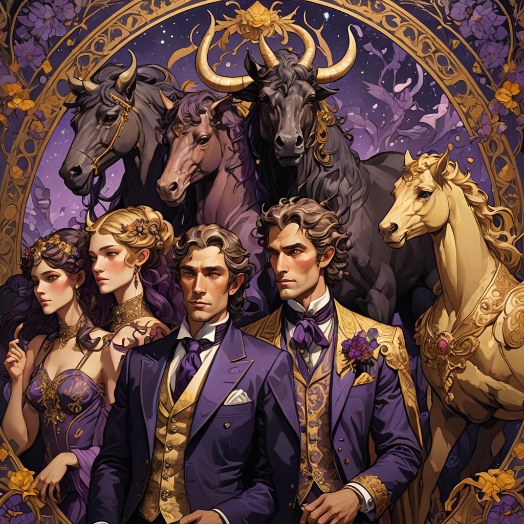Centaurs in Formal Attire: Art Nouveau Gala