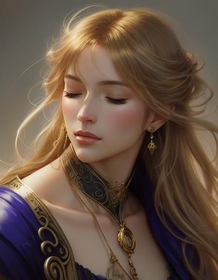 Celestial Superheroine Merged with Glowing Firefly