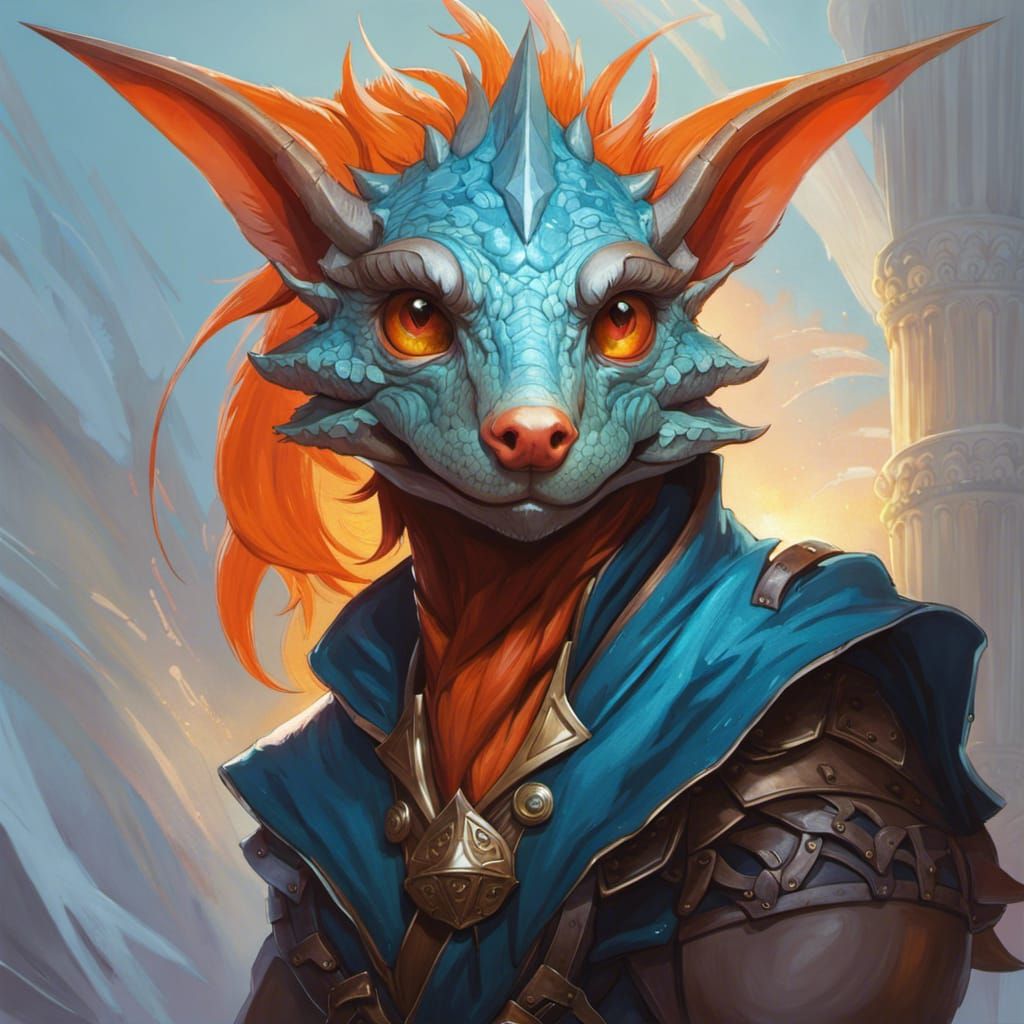 Kobold Portrait: Dynamic Lighting Concept Art