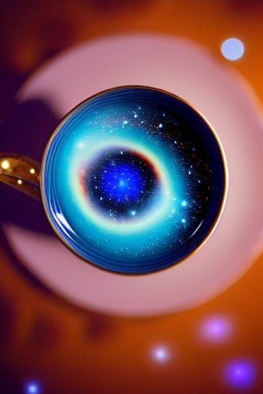 Galaxy in Teacup: Epic Cinematic Digital Art