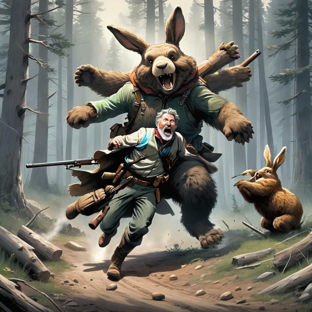 Hunter's Shock: Enormous Rabbit Encounter