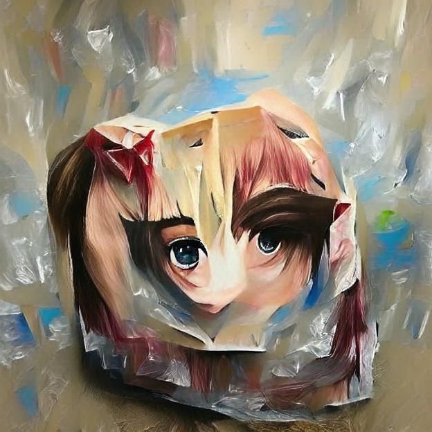 Anime Girl Head Close-Up