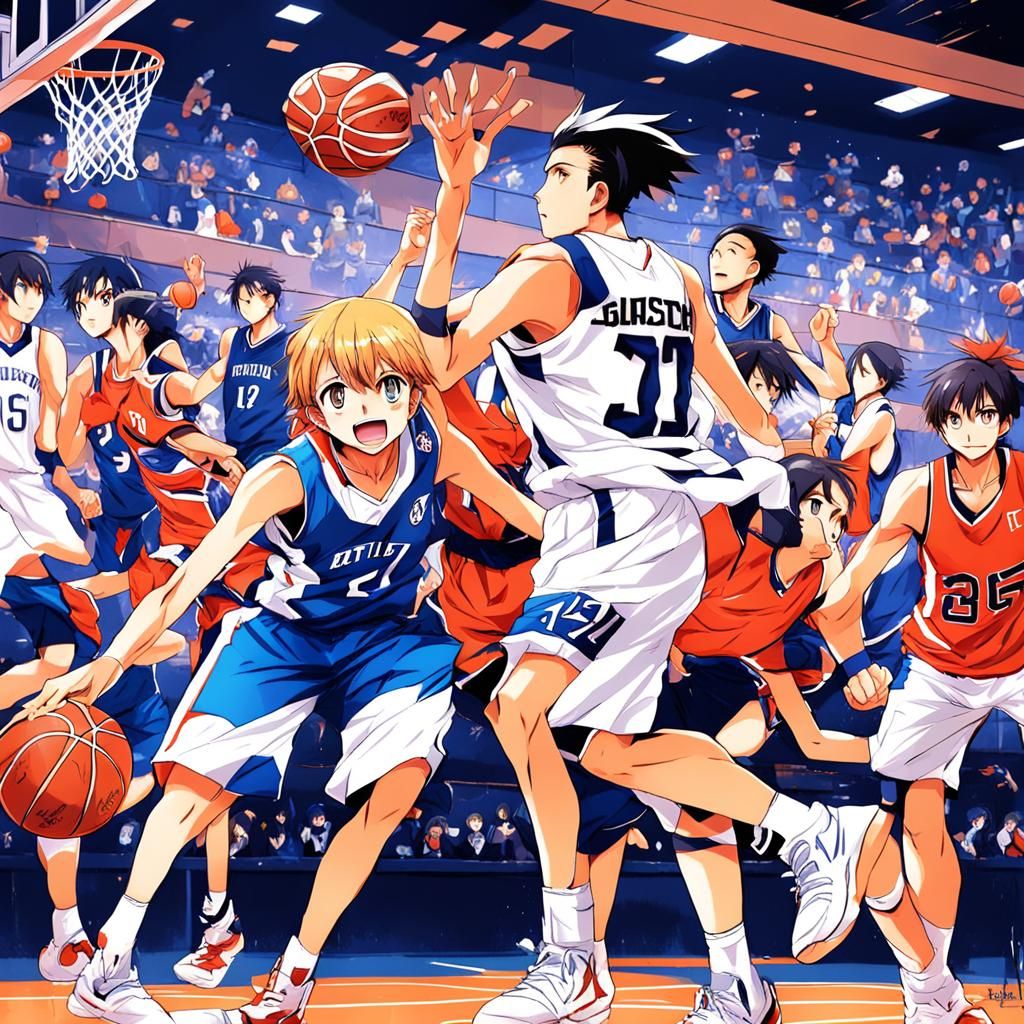 Anime-Style Basketball Game: Boy vs Girl