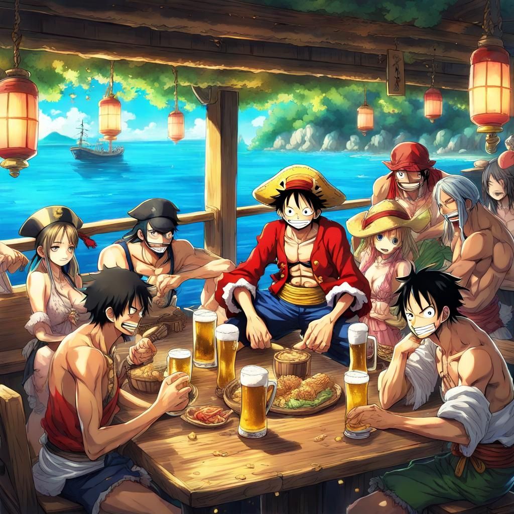Luffy king pirate