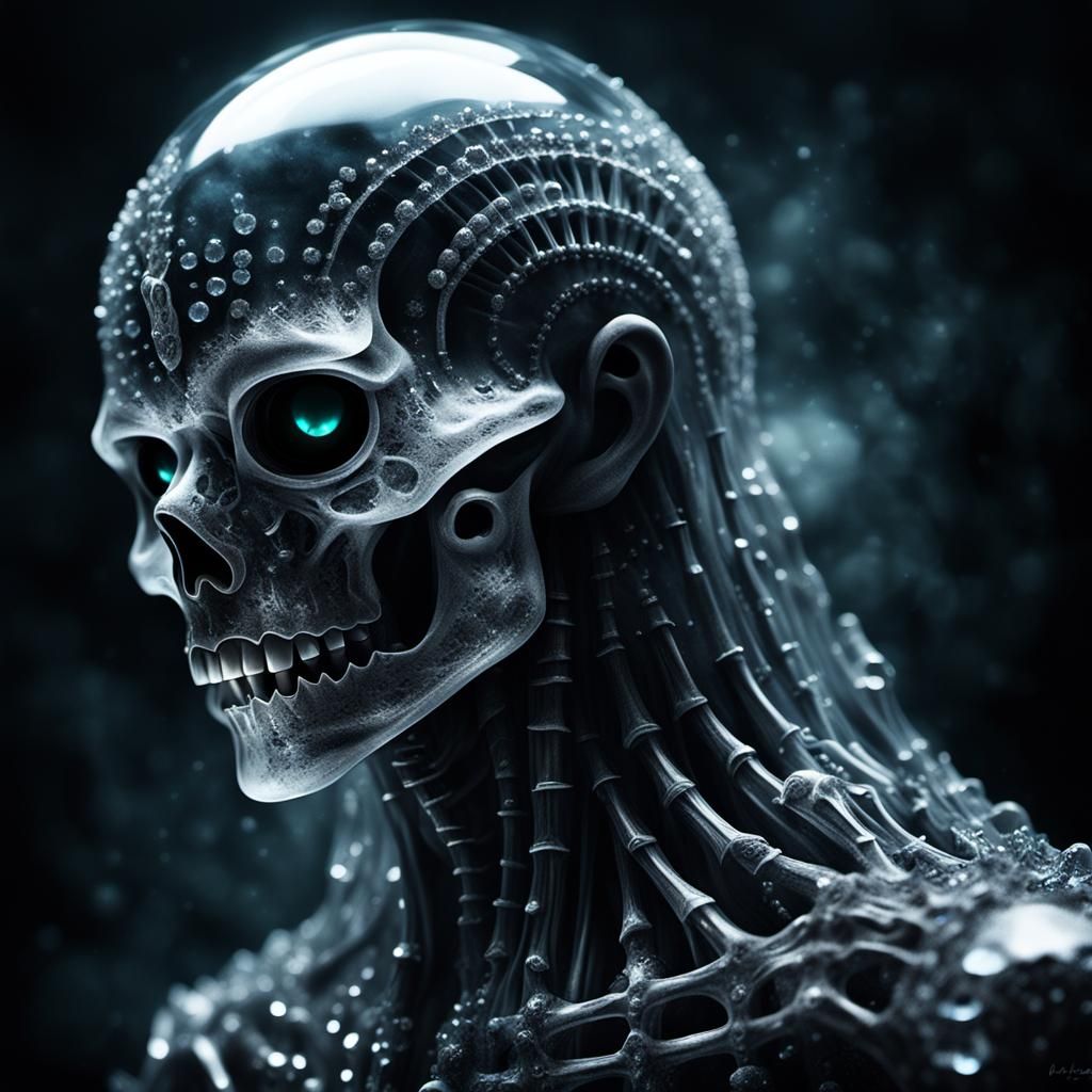 Crystal Ghost in Dark Fantasy Style