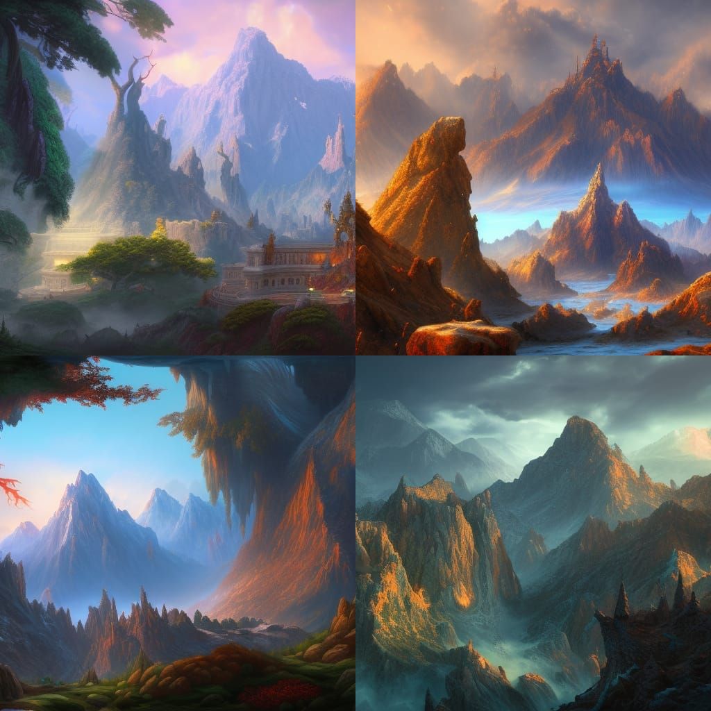 Fantastical Mt Olympus Concept Art in Unreal Engine