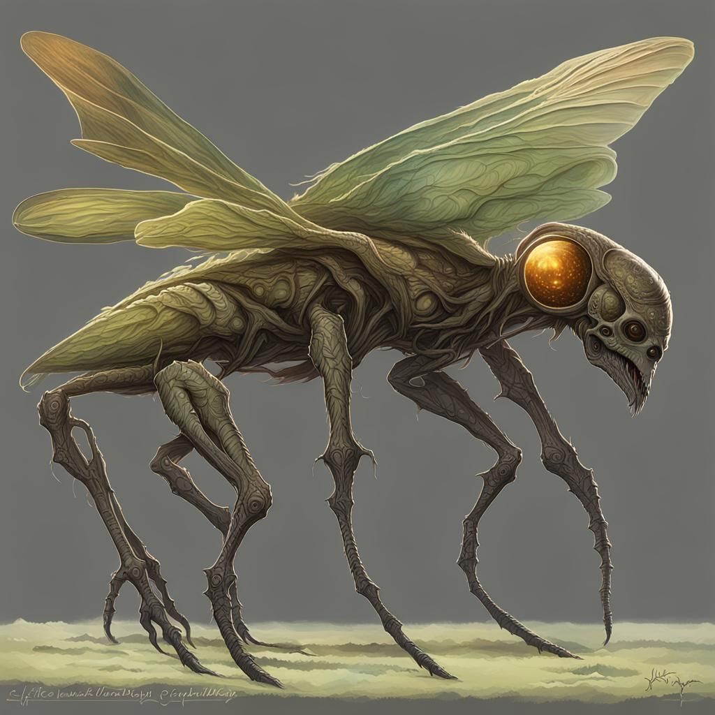 Alien Exoplanet: Speculative Xenozoology Concept Art