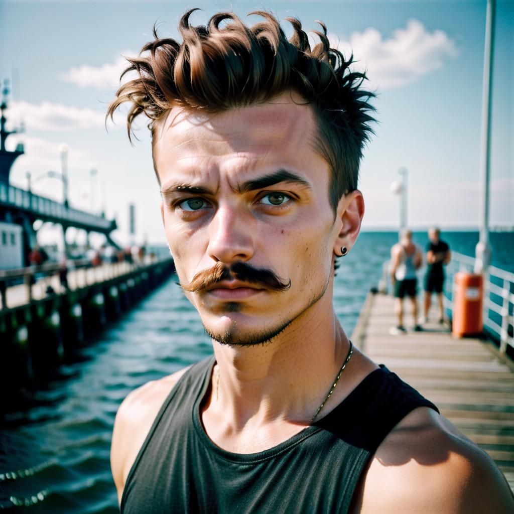 Handsome man in Gdynia Poland