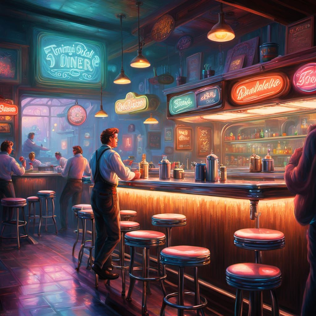 Fantasy Fairy Bar in 1950s Diner Style