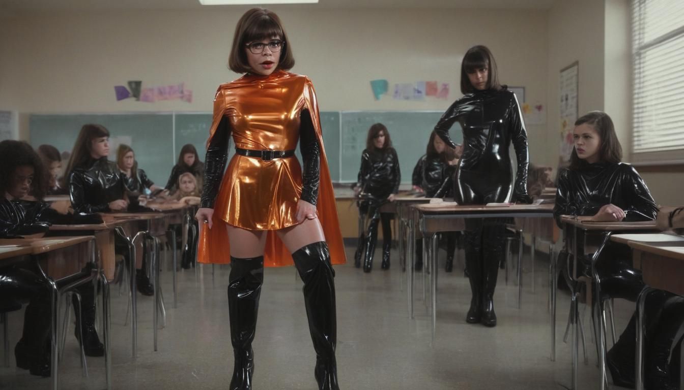 Linda Cardellini as Velma Dinkley in Latex Outfit