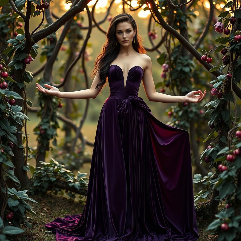 "Botanical Queen" – Atropa Belladonna (Deadly Nightshade)
💫...