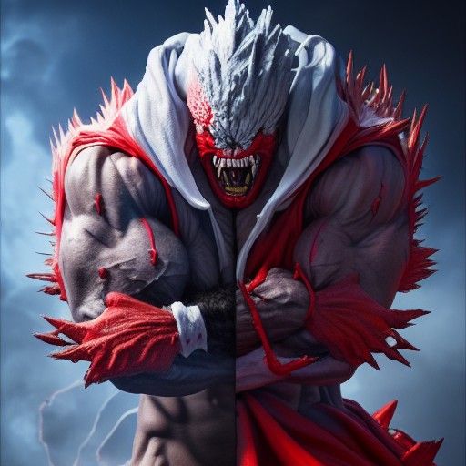 Spawn Akuma Portrait in Hyperrealism Style