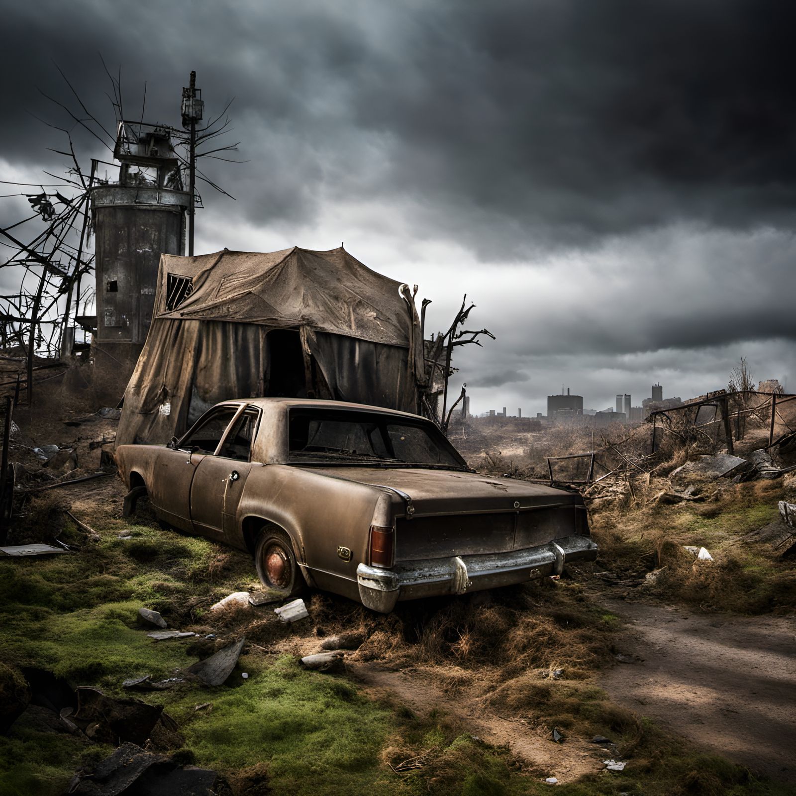 Post-Apocalyptic Wonderland Landscape