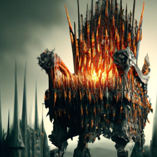 The Iron Throne Made of Pencils