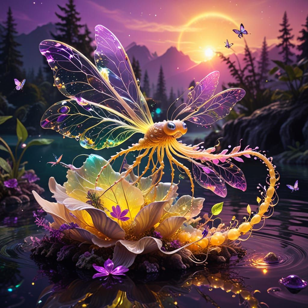 Ethereal Fractal Pearl in Harmonious Shell Universe