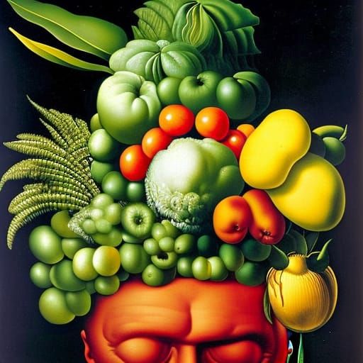 Surreal Portrait in the Style of Arcimboldo