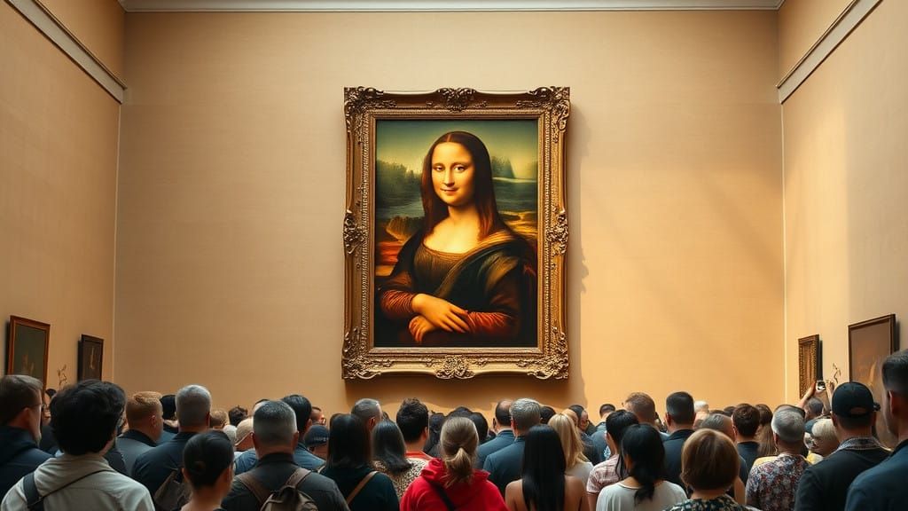 Mona Lisa in the Grand Louvre Museum