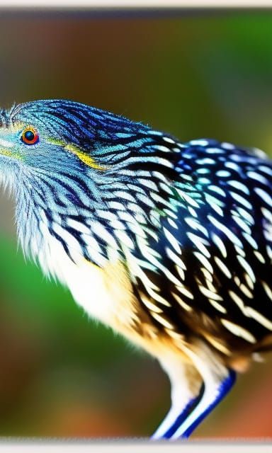 Hyperrealistic Roadrunner Bird With Dynamic Lighting