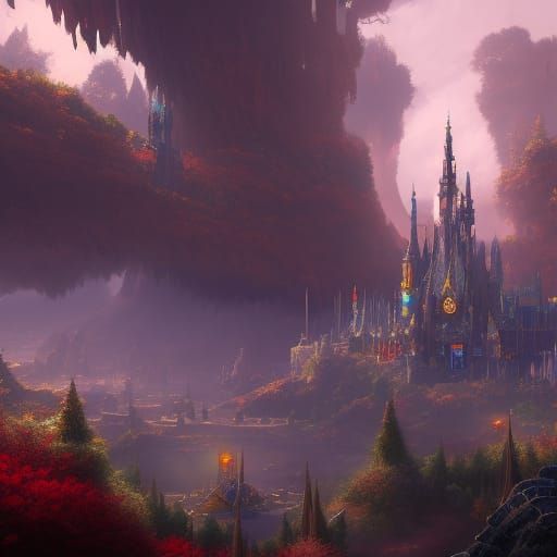 Kingdom Hearts Fantasy Concept Art in 8K