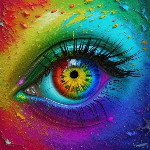 Rainbow Pride Flag Dreamscape with Fractals