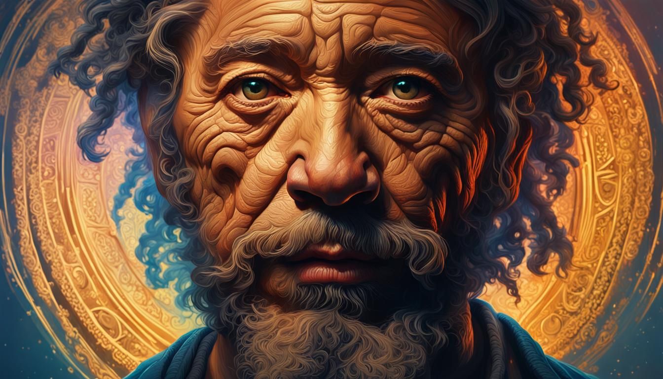 Hyperrealistic Portrait Concept Art in Rembrandt Lighting