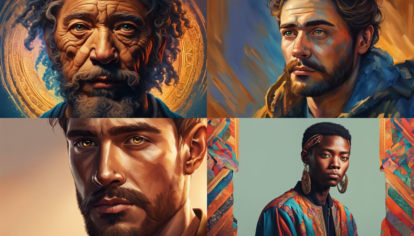 Hyperrealistic Portrait in Splash Art Style