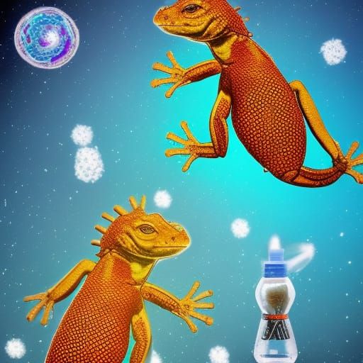 Olya Prepares for Winter: Gouache Astral Cosmic Illustration